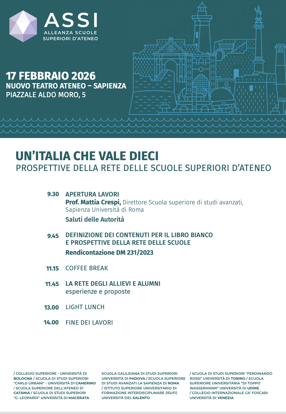 Programma del 17 febbraio