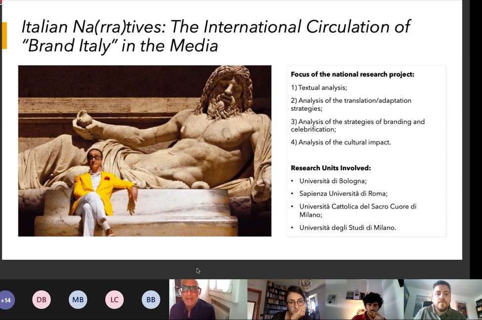 Italian Na(rra)tives research project presentation with Claudio Bisoni and Elisa Farinacci