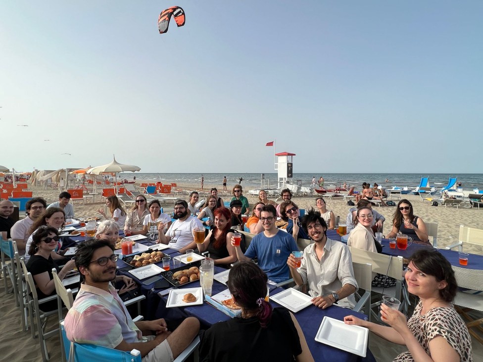 Sunset aperitivo on the beach