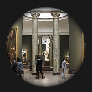 Nuova Scuola di Colorito di Brera, Milano, Pinacoteca di Brera, 2019. Fotografia ed elaborazione grafica di Elias Bertoldo.